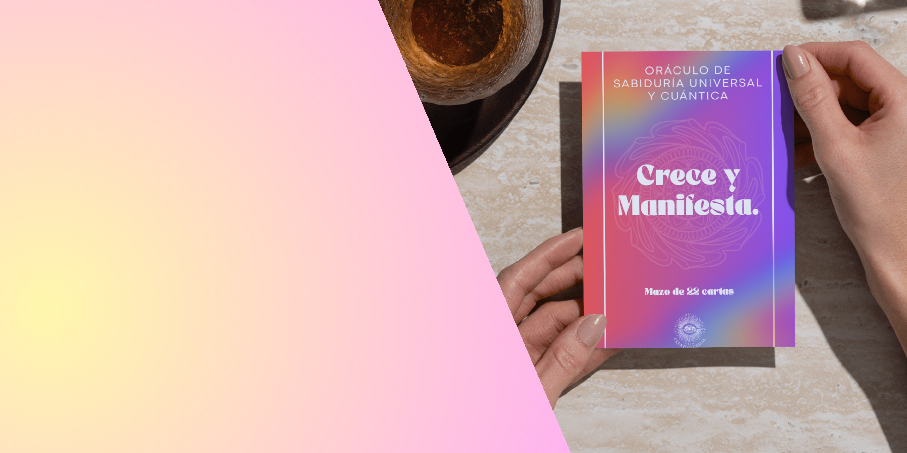 Oráculo Crece y Manifesta. 22 cartas de sabiduría universal y cuántica.