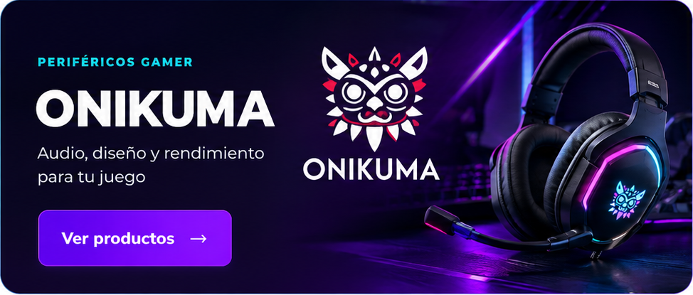ONIKUMA — Periféricos gamer. Audio, diseño y rendimiento para tu juego. Ver productos.