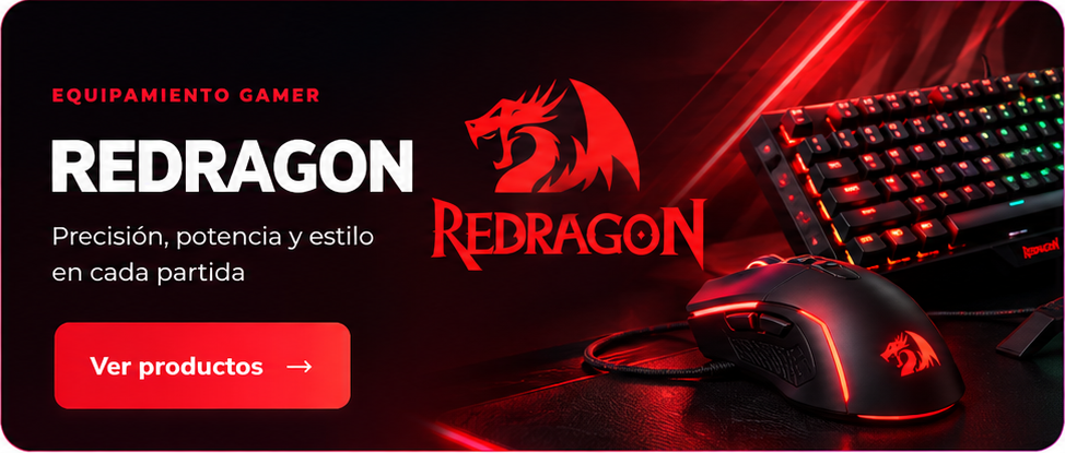 REDRAGON — Equipamiento gamer. Precisión, potencia y estilo en cada partida. Ver productos.