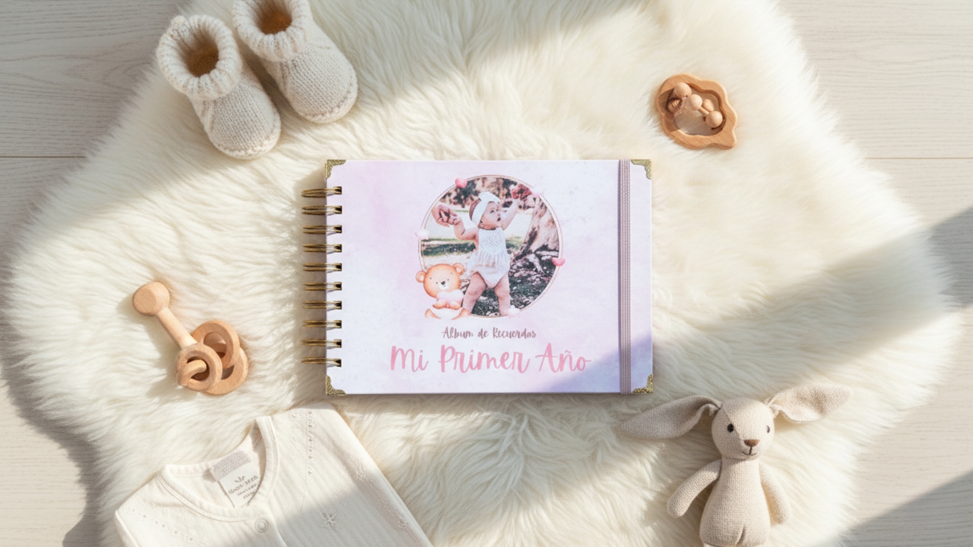 Album para Fotos Recuerdos Primer Año Bebés Personalizado