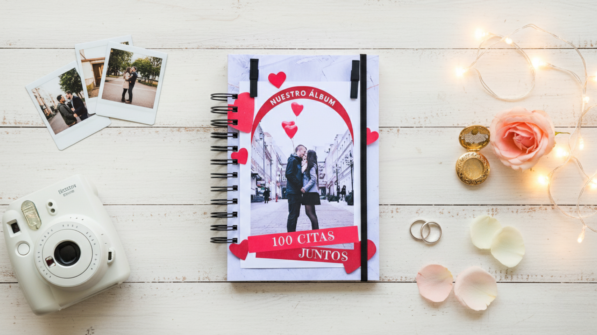 Album 100 Citas Parejas Personalizado con Foto en Portada