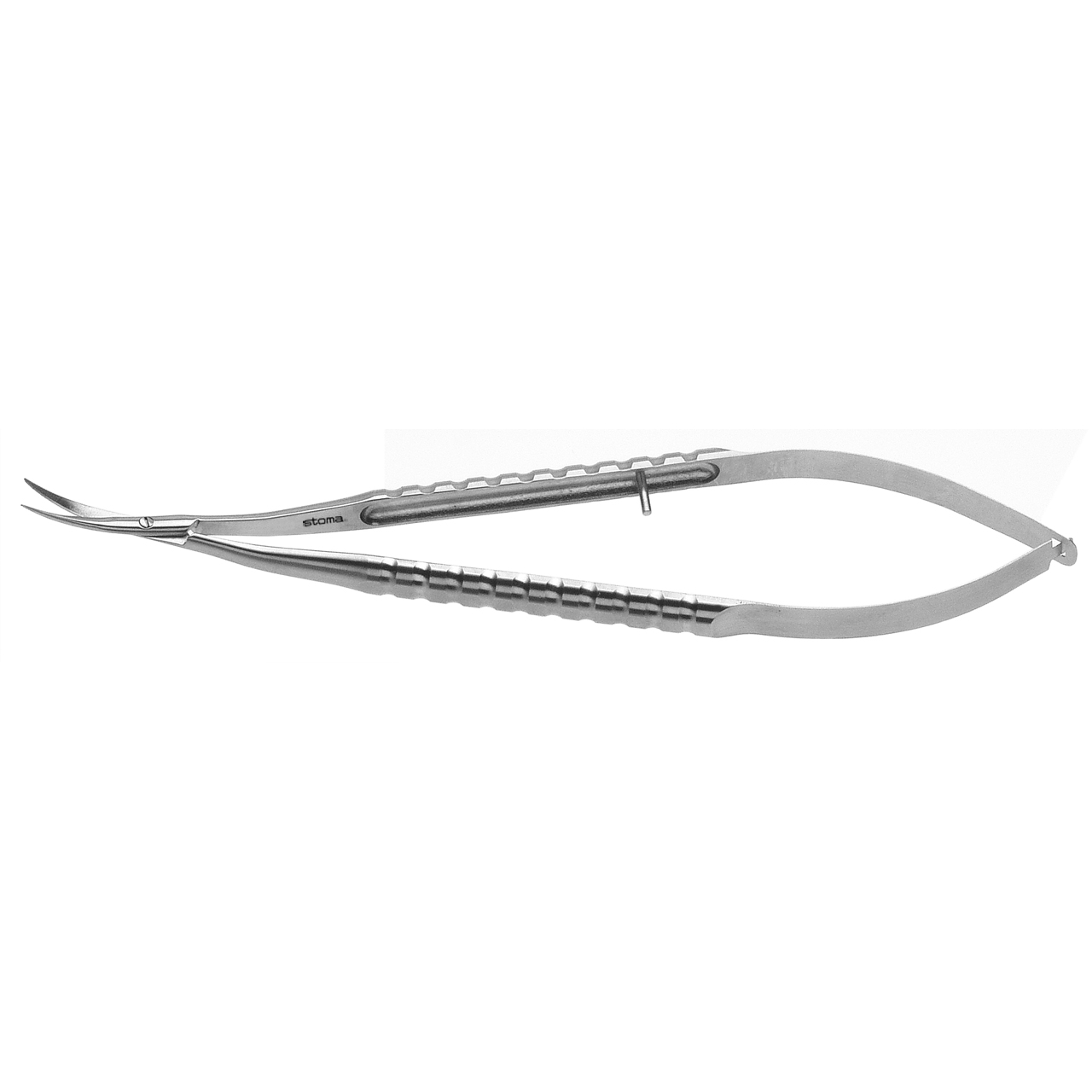 Tijera castroviejo microdentada 11 cms curva