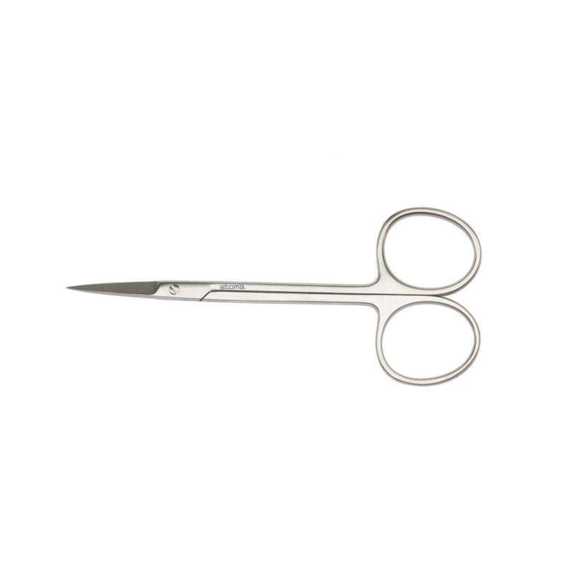 Iris, dentada, recta, 11.5 cm.