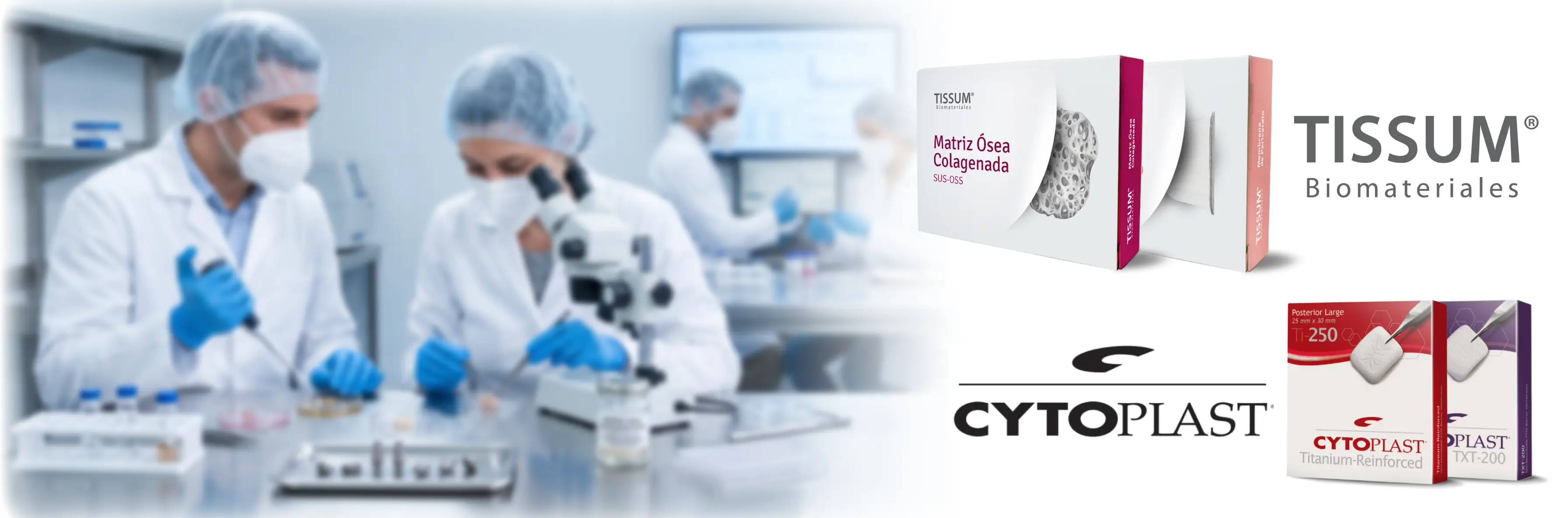 Tissum y Cytoplast Biomateriales — Distribuidor Oficial Chile Dentools