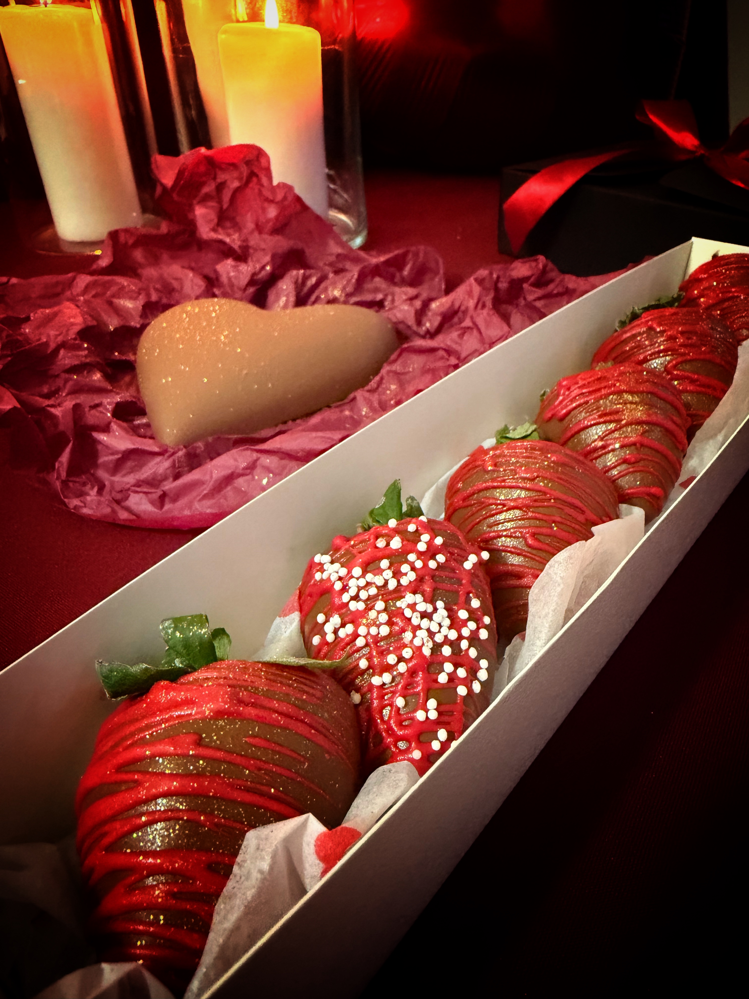 Morangos com chocolate