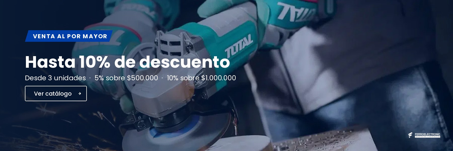 Venta al por mayor: hasta 10% de descuento desde 3 unidades