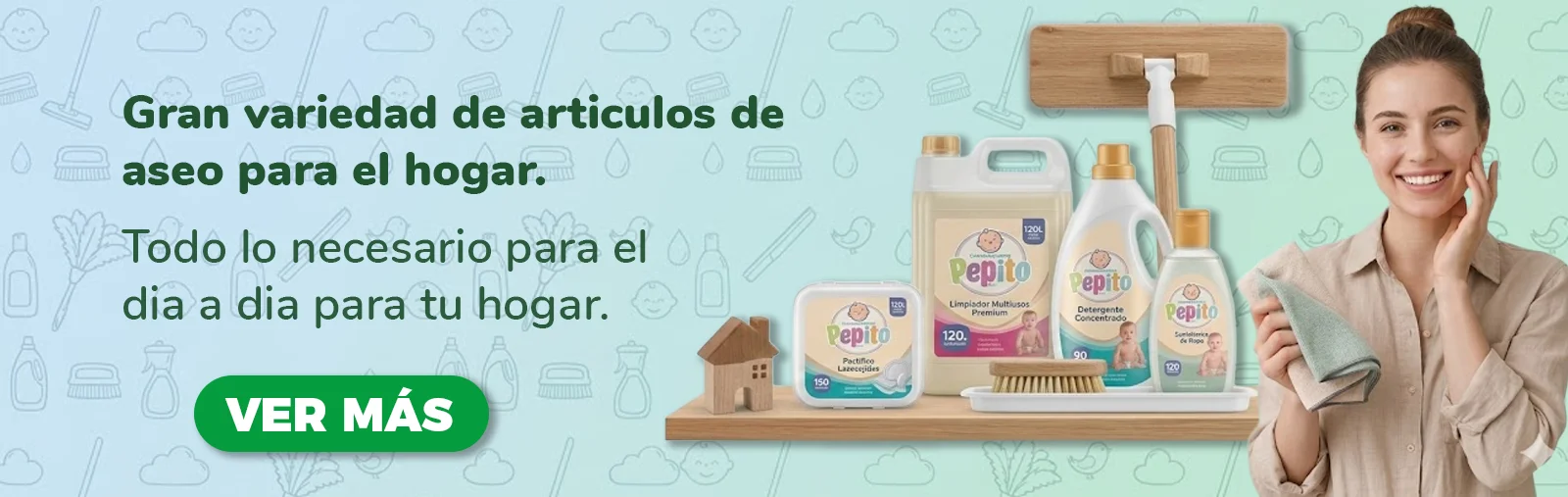 Todo para el aseo del hogar en un solo lugar