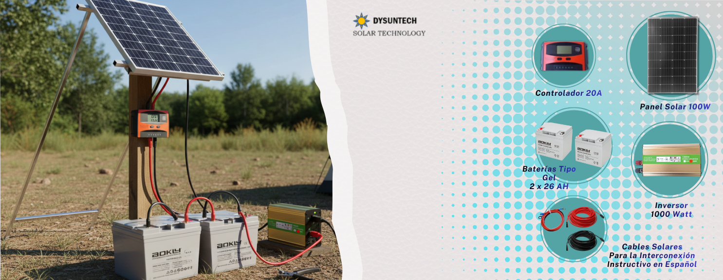 Kit Solar Inversor 1000W