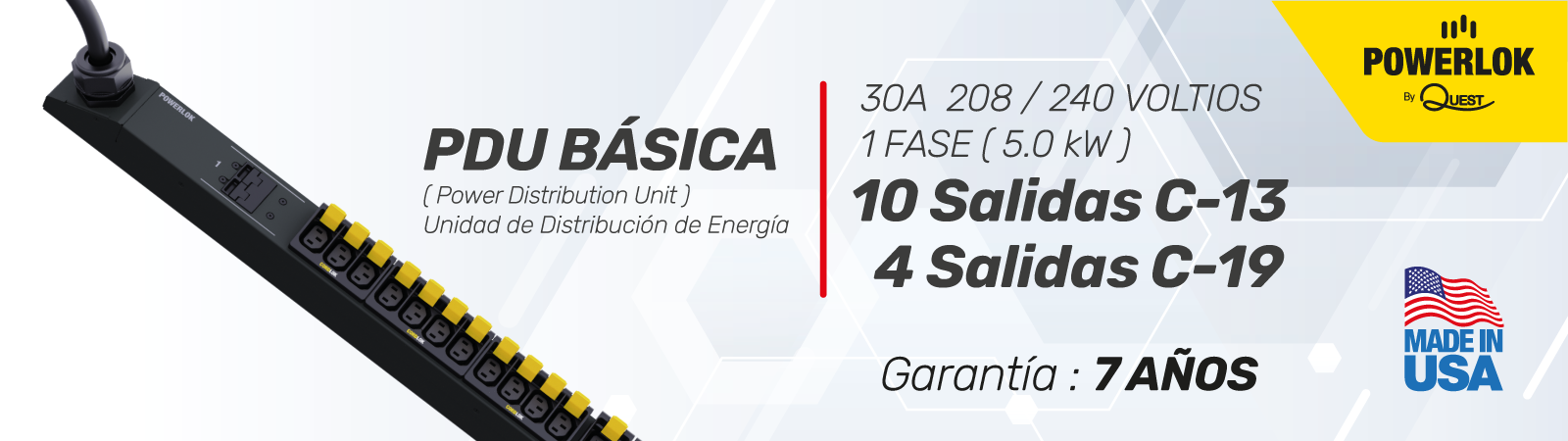 PDU VERTICAL BÁSICA PARA RACK DE PISO
