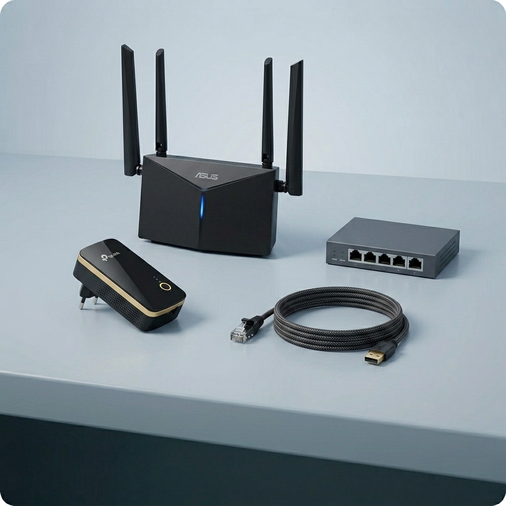 Modem, router y repetidores