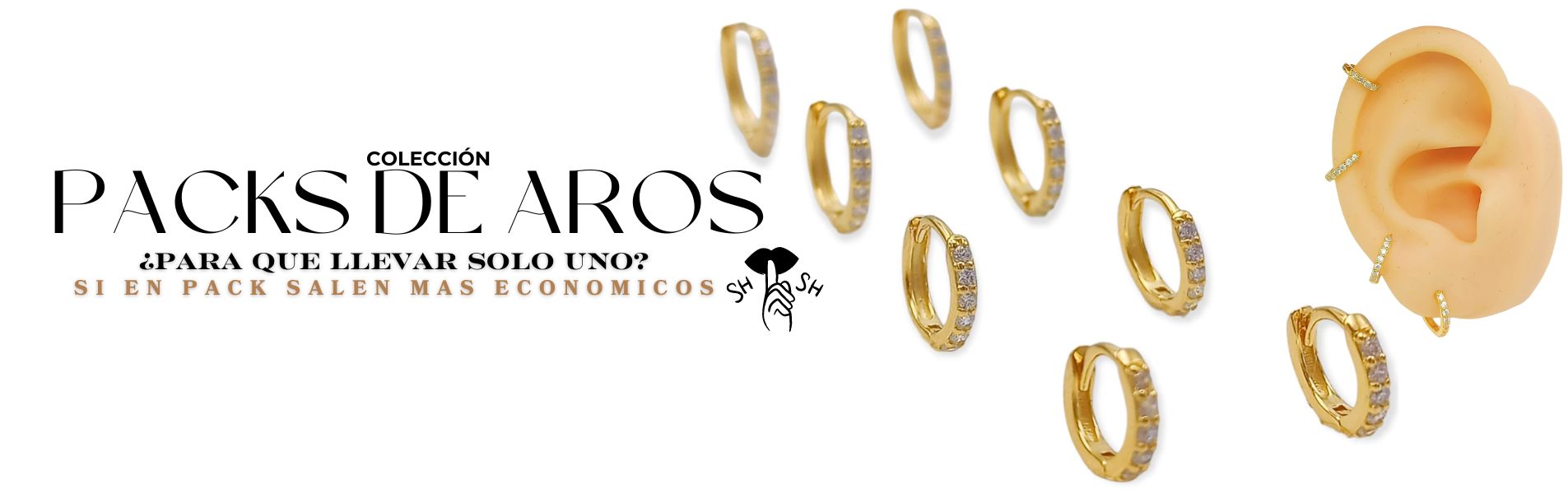 Pack de Aros Joyas Elbauldejuma