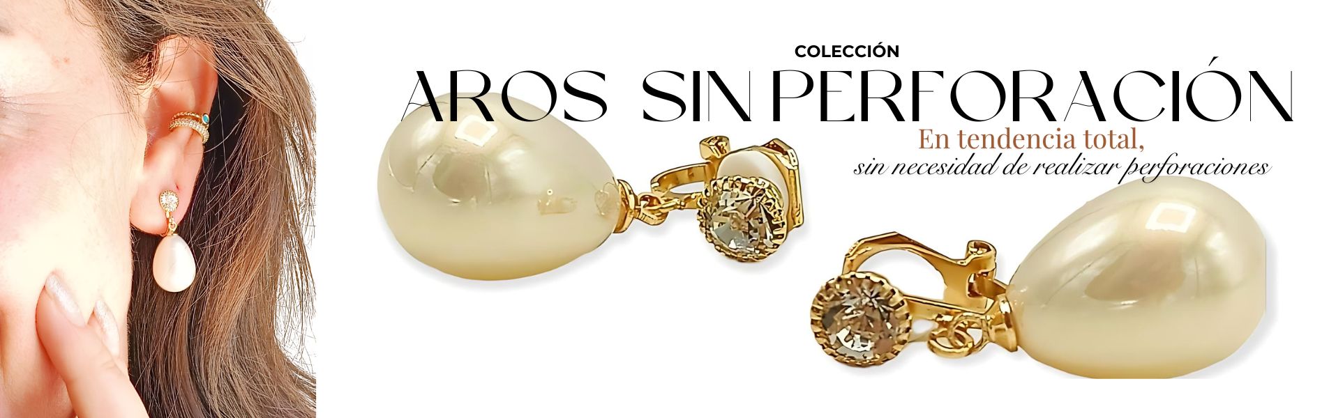 Aros sin perforacion orejas rasgadas elbauldejuma joyas