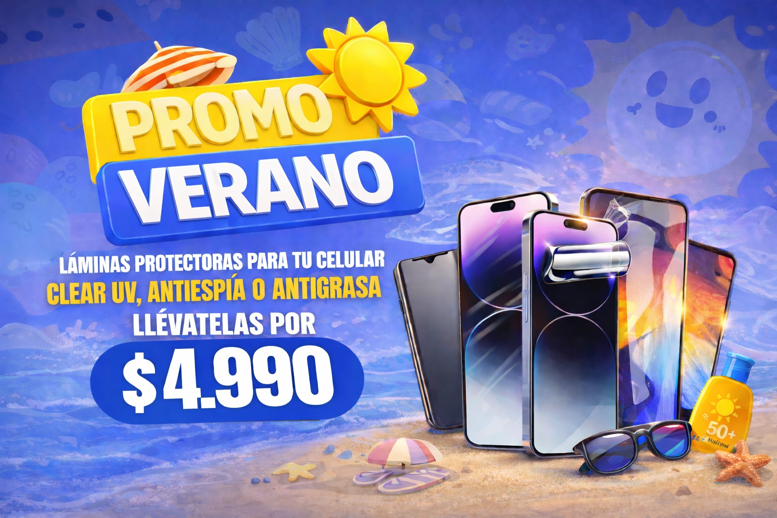 Promo Verano en Protectores de Pantalla