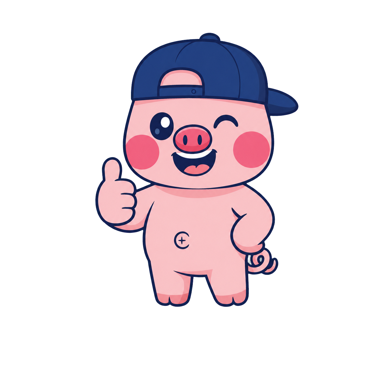 Cerdito Pigyfante con gorra