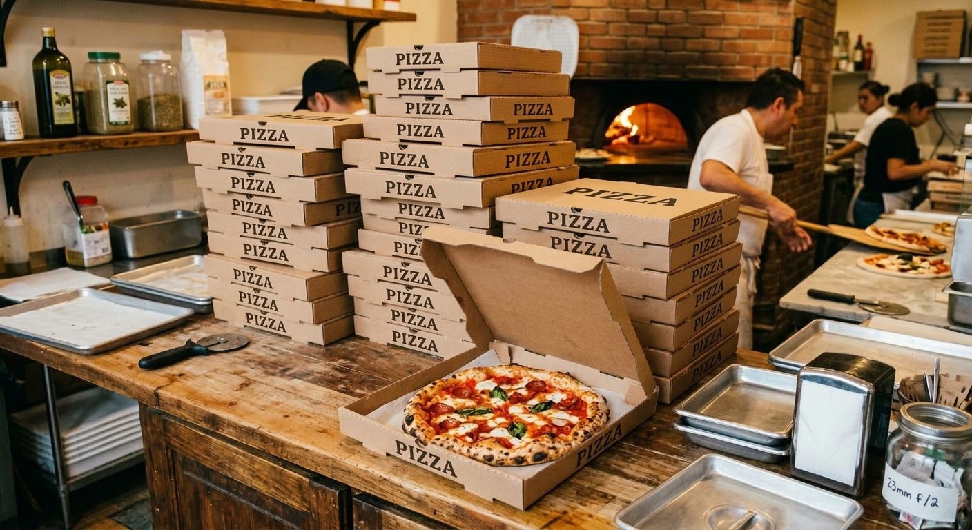 Cajas de pizza delivery 