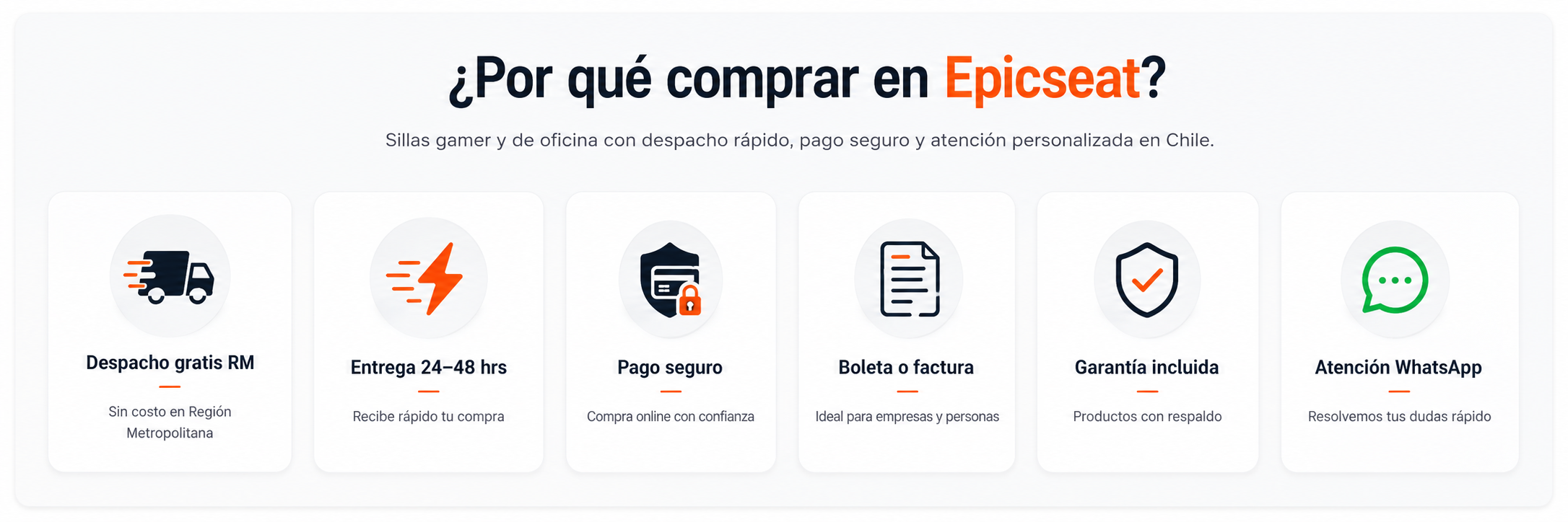 EpicSeat | Sillas Gamer Dowinx y Sillas de Oficina en Chile