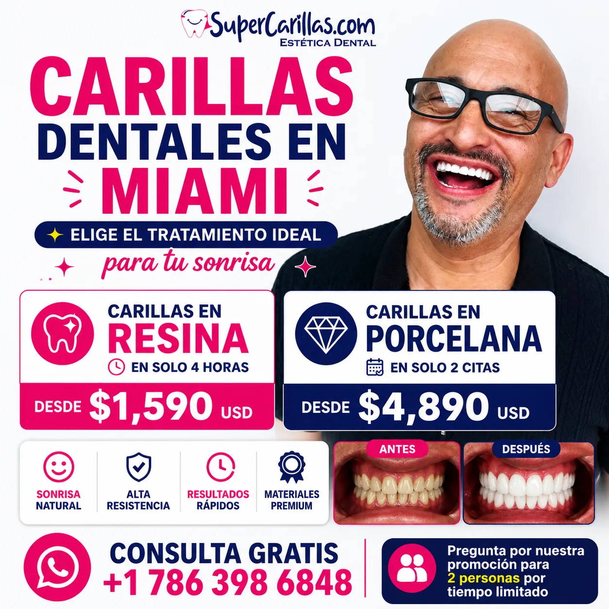 carillas dentaes en miami precios