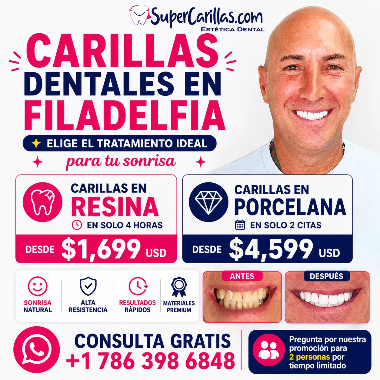 carillas dentaes en filadelfia precios