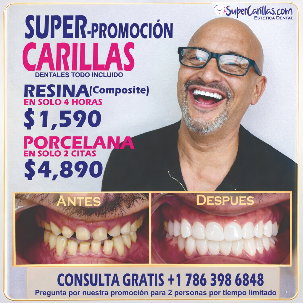 promocion de carillas dentales en porcelana y resina