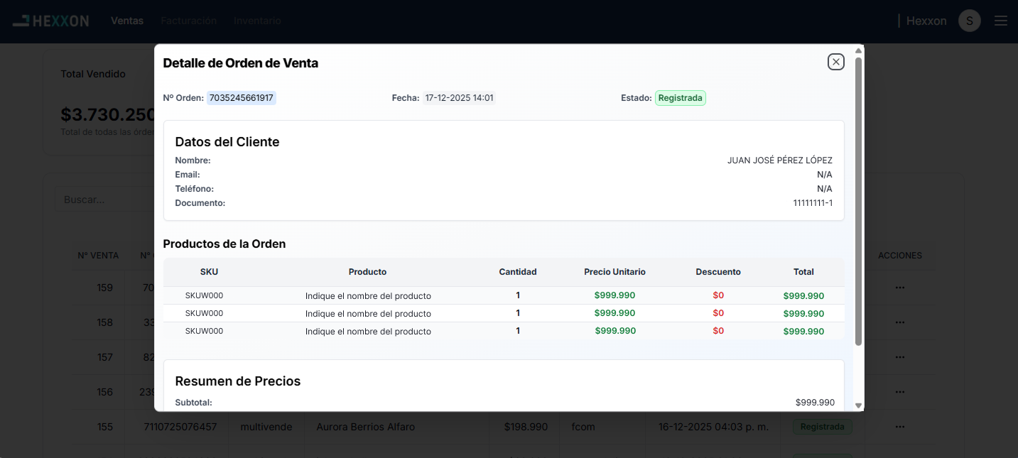 Un panel único donde podrás ver todas tus integraciones y datos