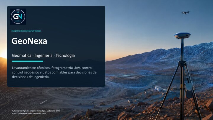 Portada presentación corporativa GeoNexa