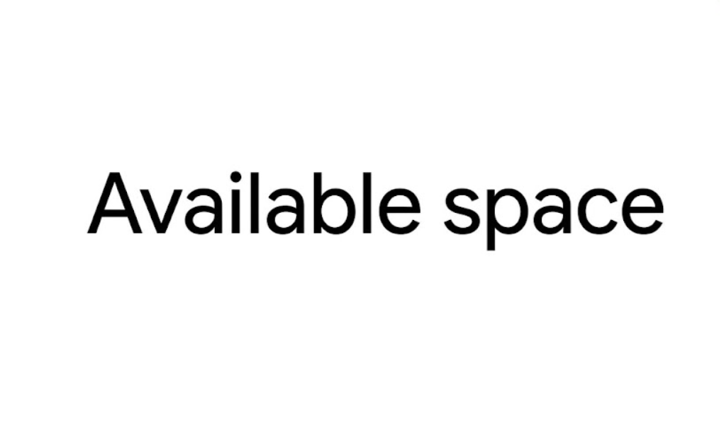 Espacio disponible