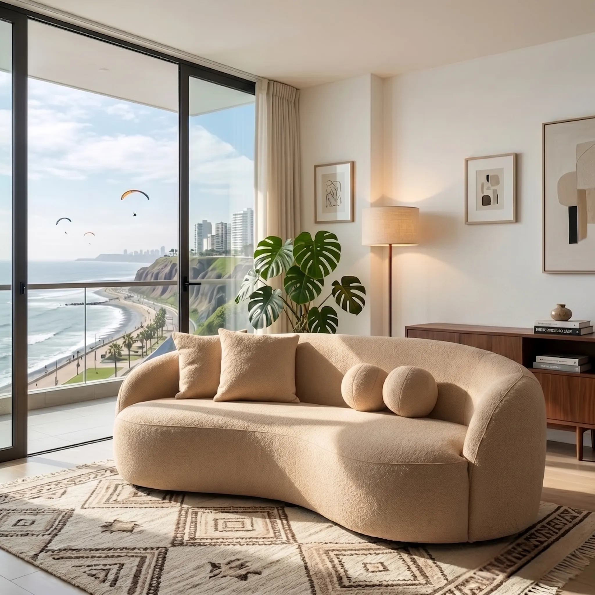 Sofá Curvo Moderno en Lima