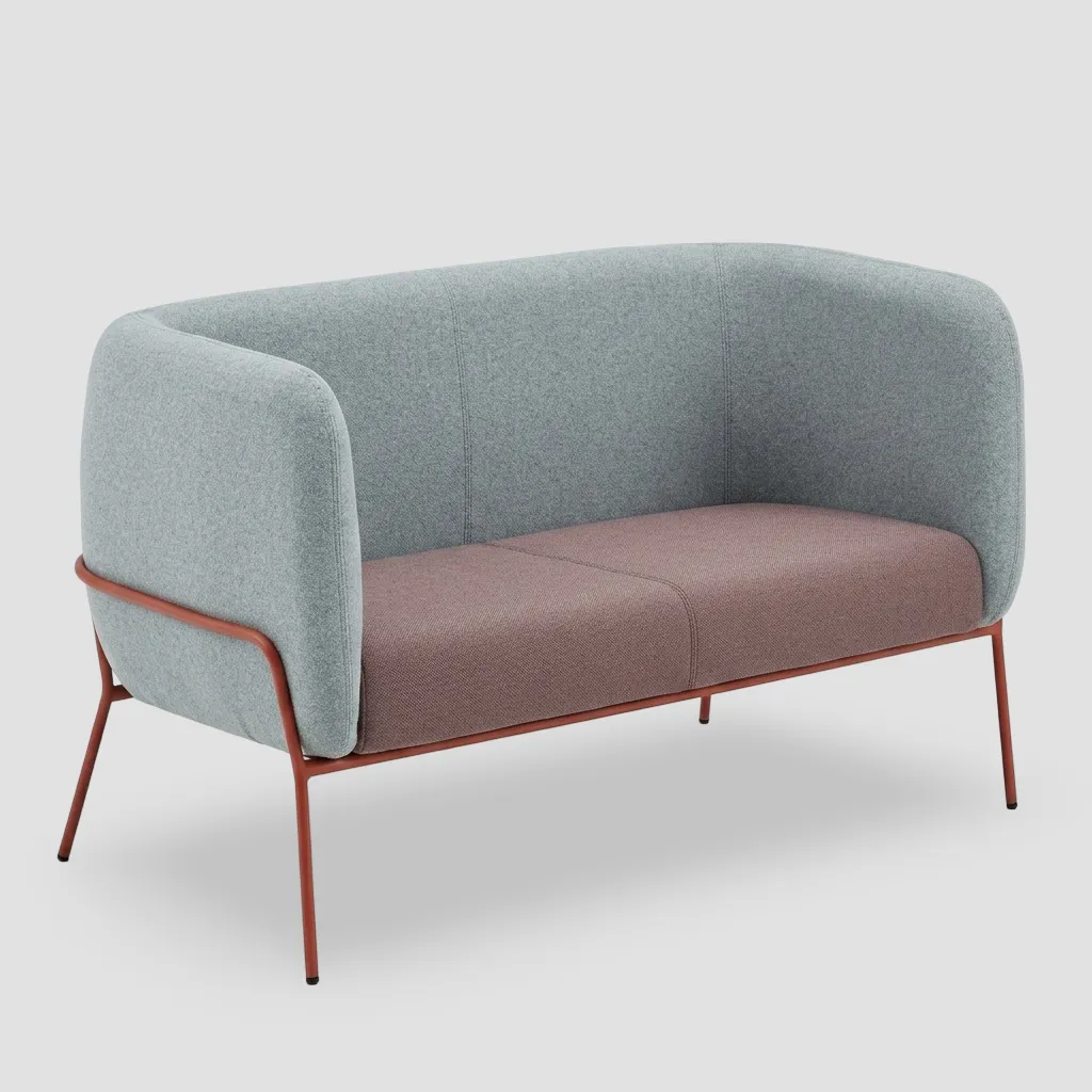 Sofá Minimalista con Base de Precisión