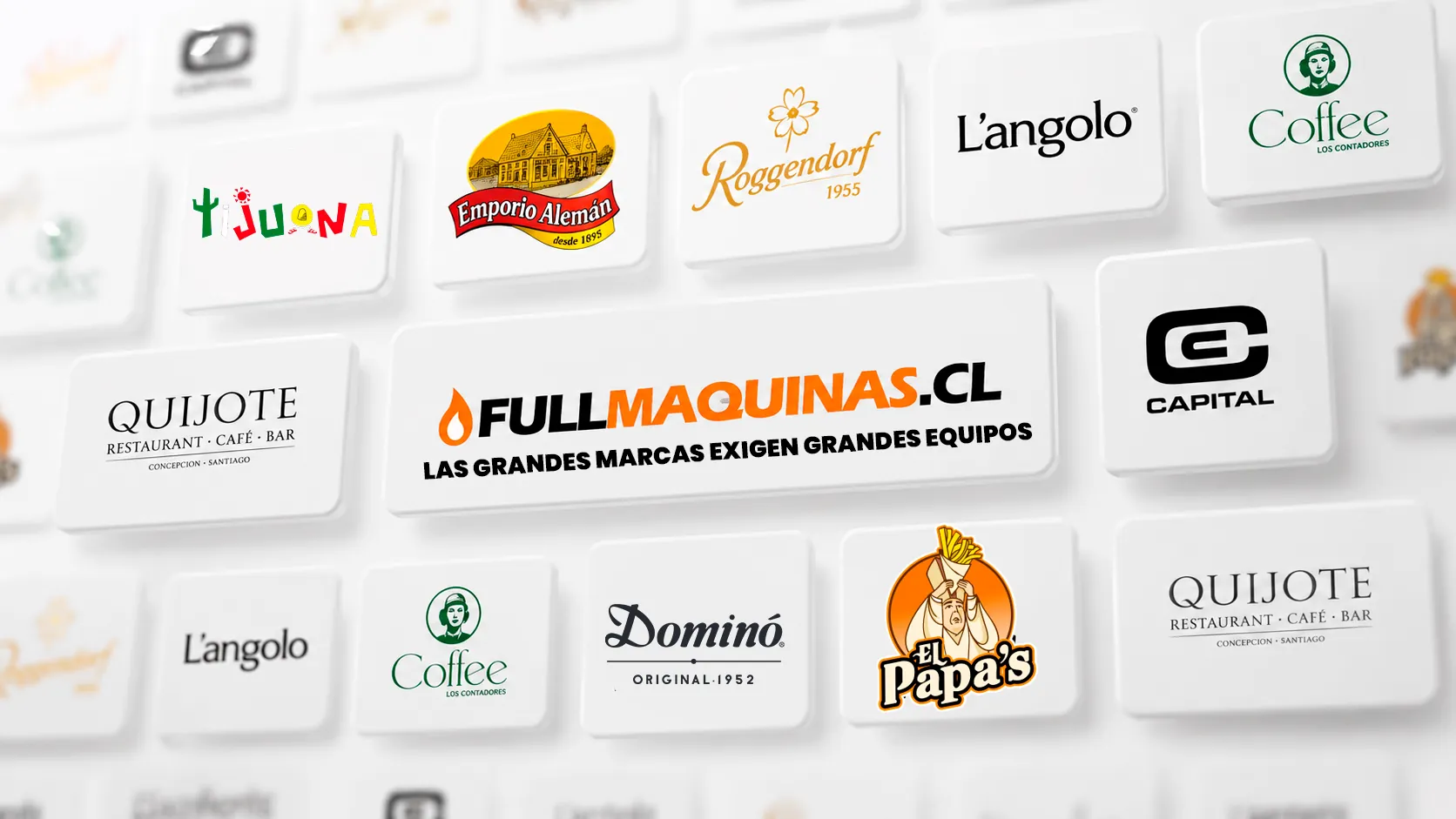 Marcas de equipamiento gastronómico disponibles en Full Máquinas