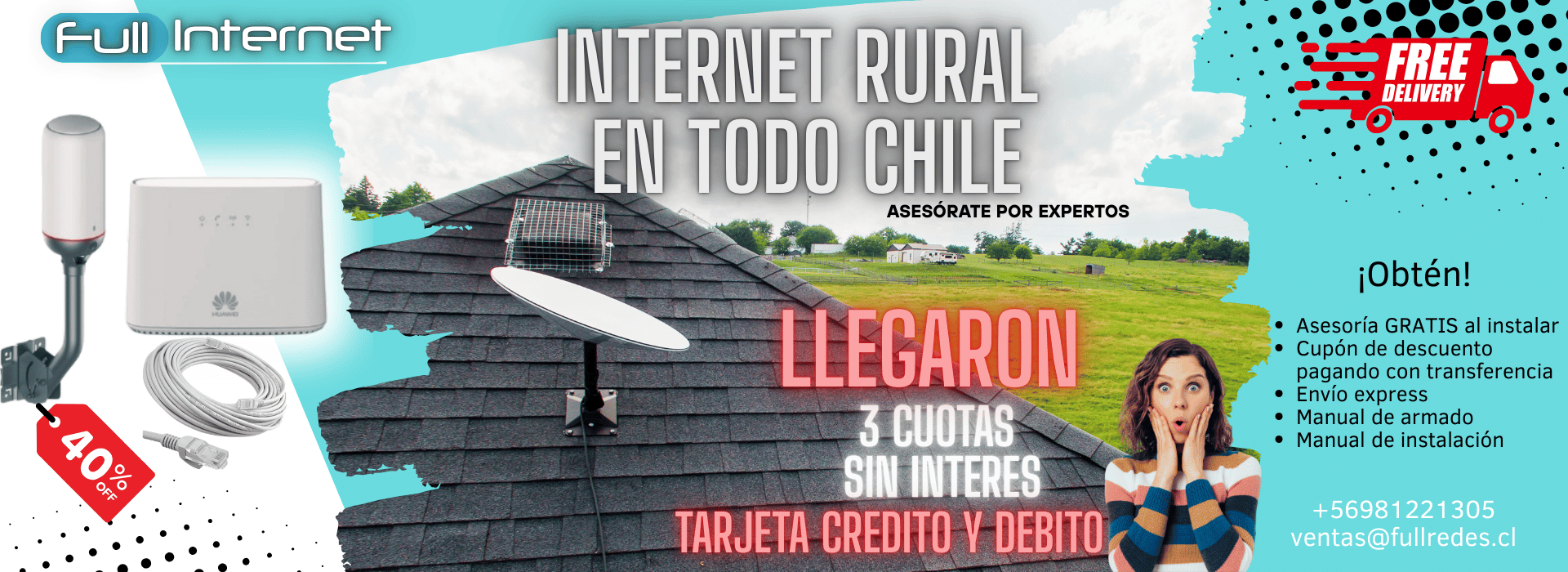 Antenas de Internet Rural