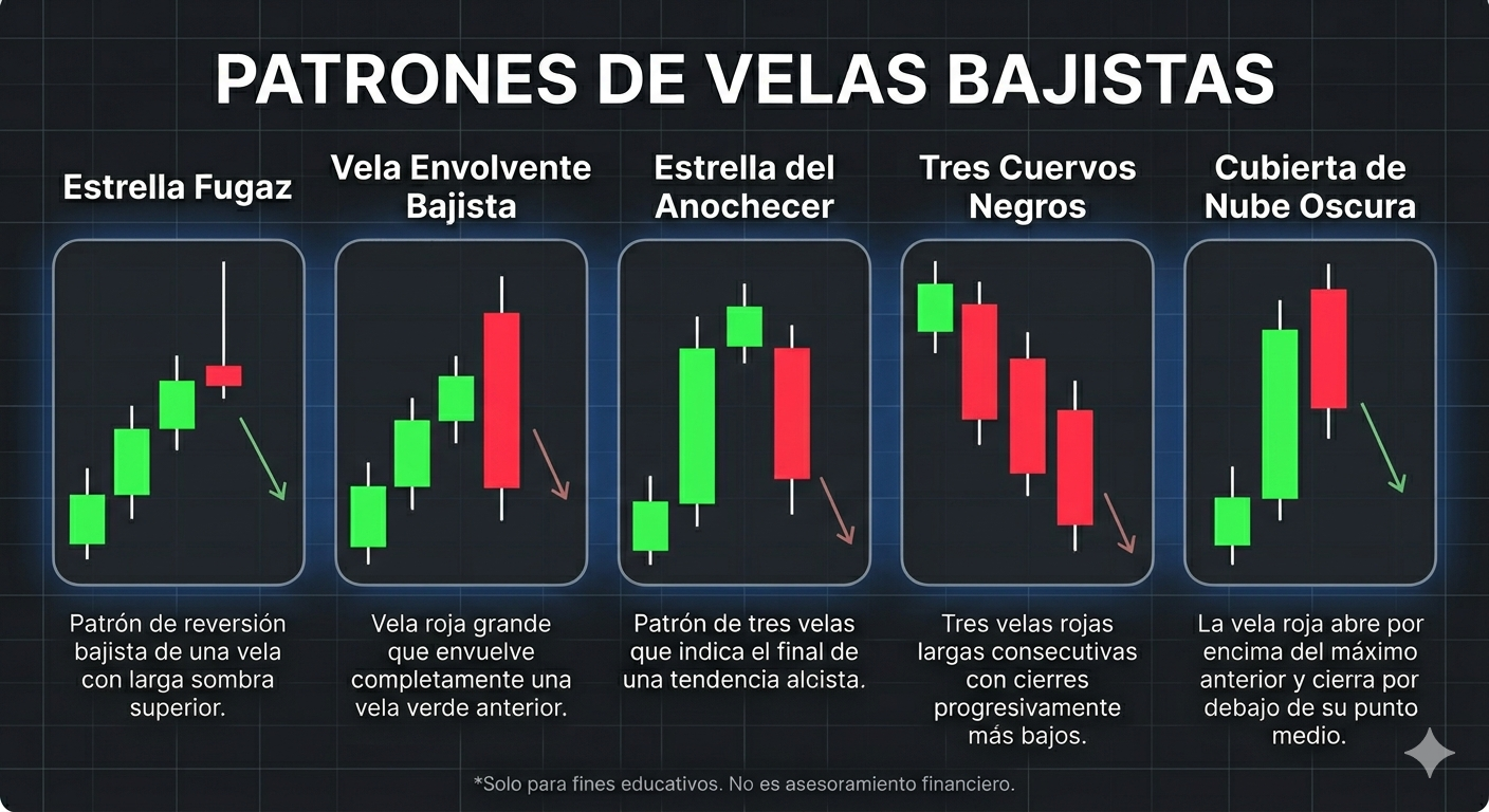 Patrones de velas bajistas