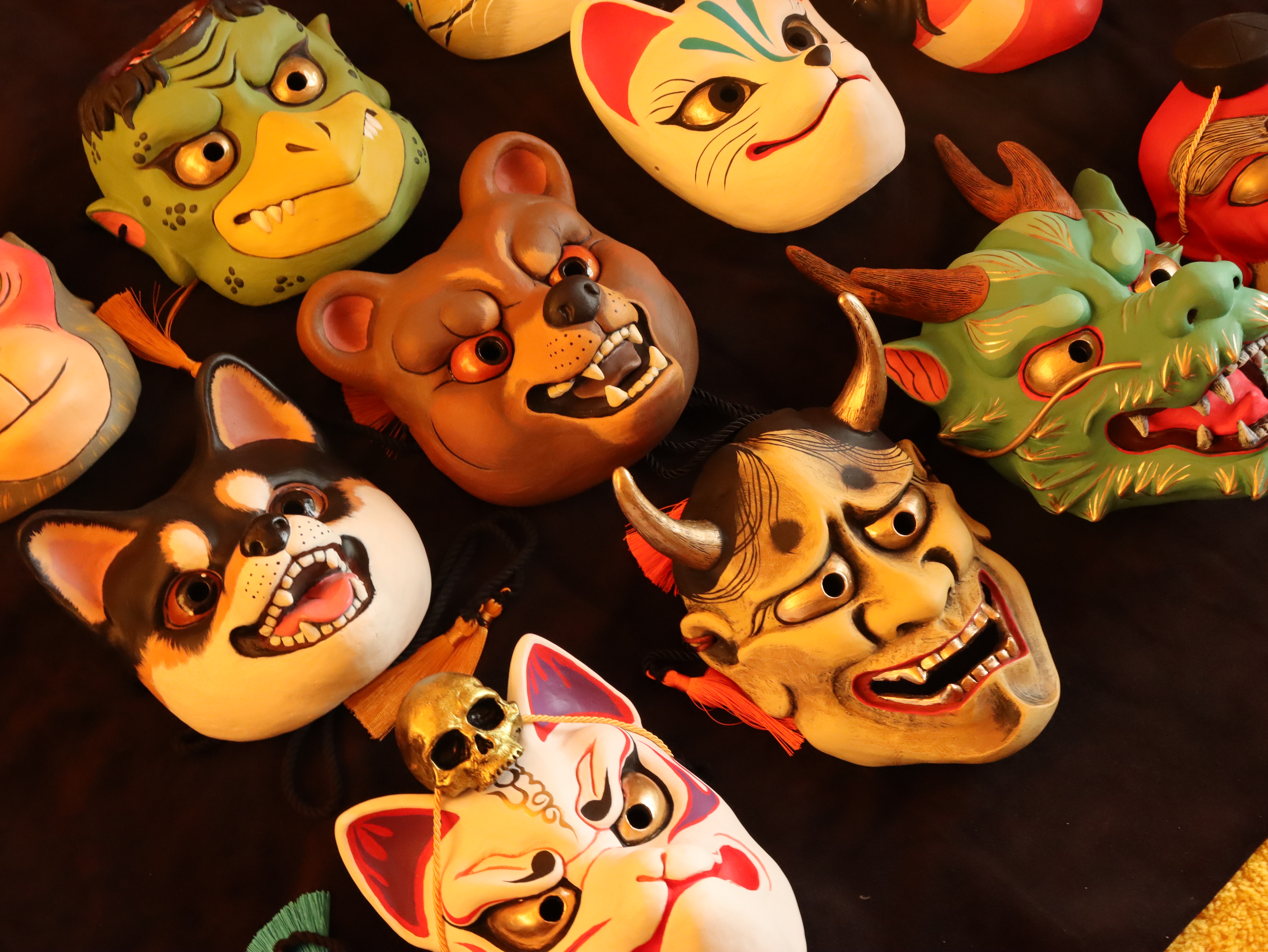 Máscaras hechas a mano