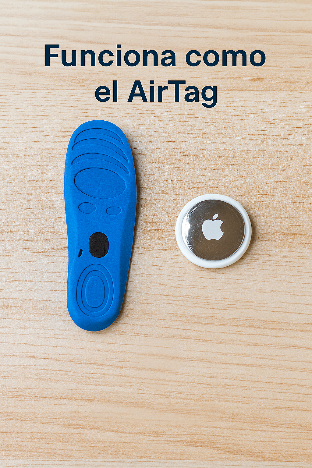 Funciona con La misma tecnología del Airtag de iphone