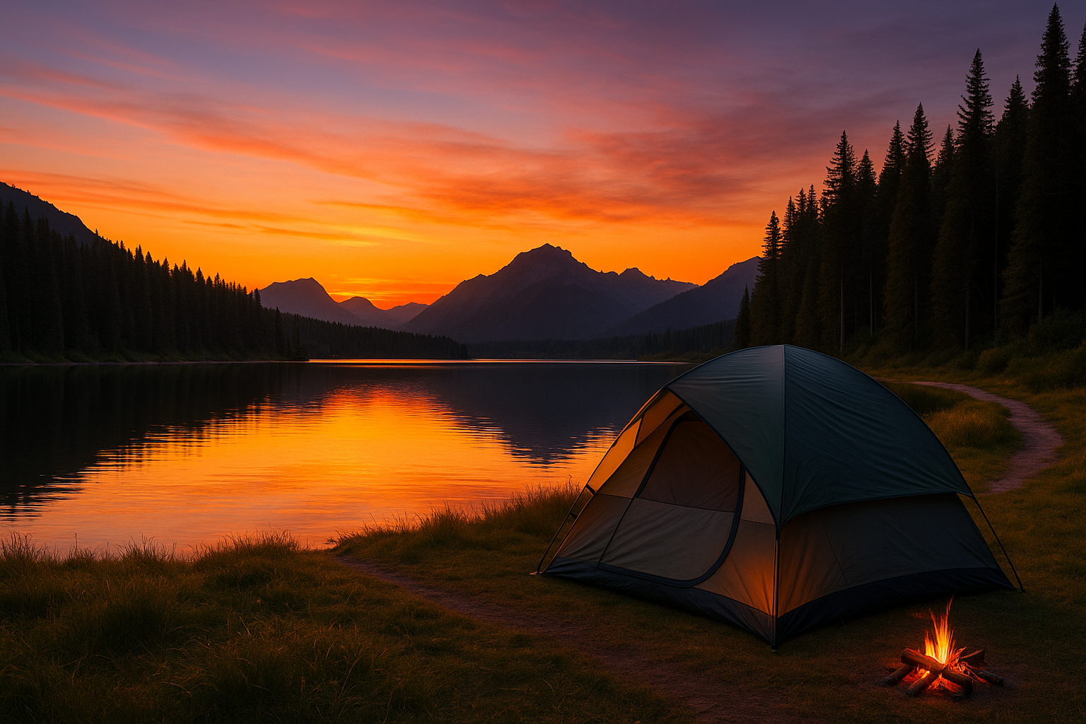 Camping, Caza, Pesca<br>