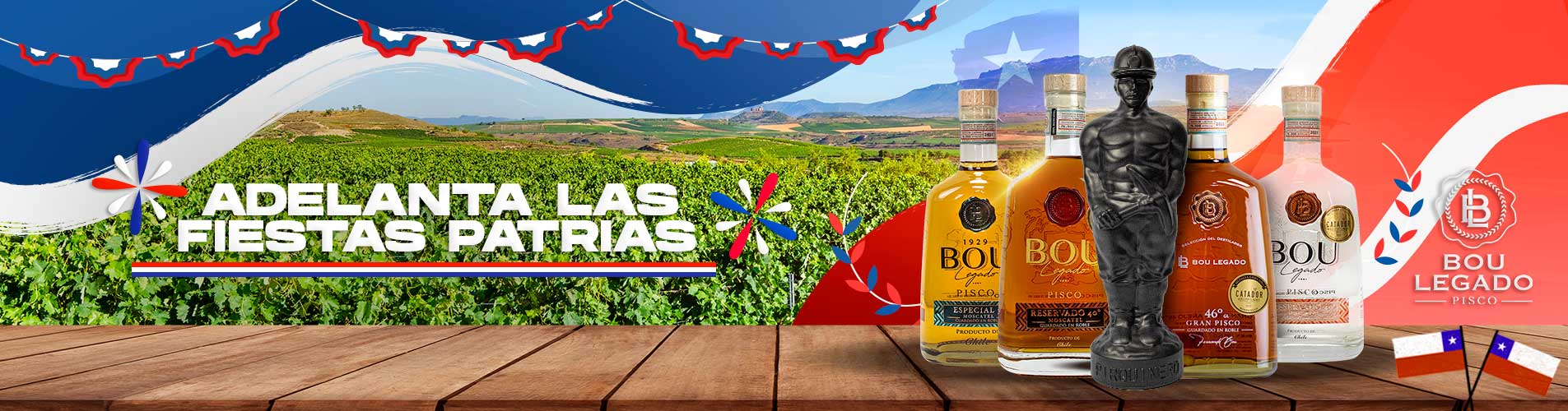 Bou Online | Tienda Oficial | Pisco Premium Bou Legado | Espaldares del maipo
