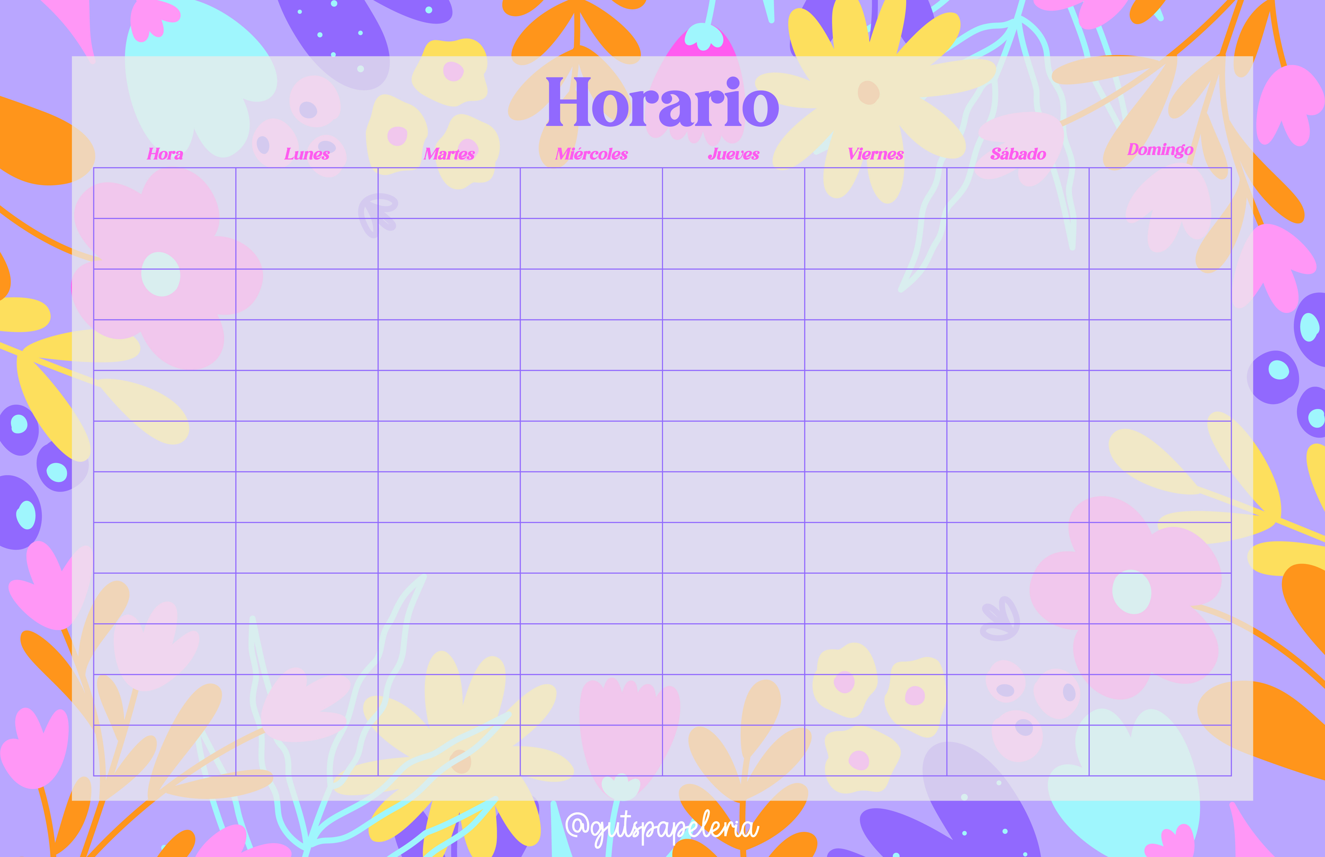 Horario Marzo