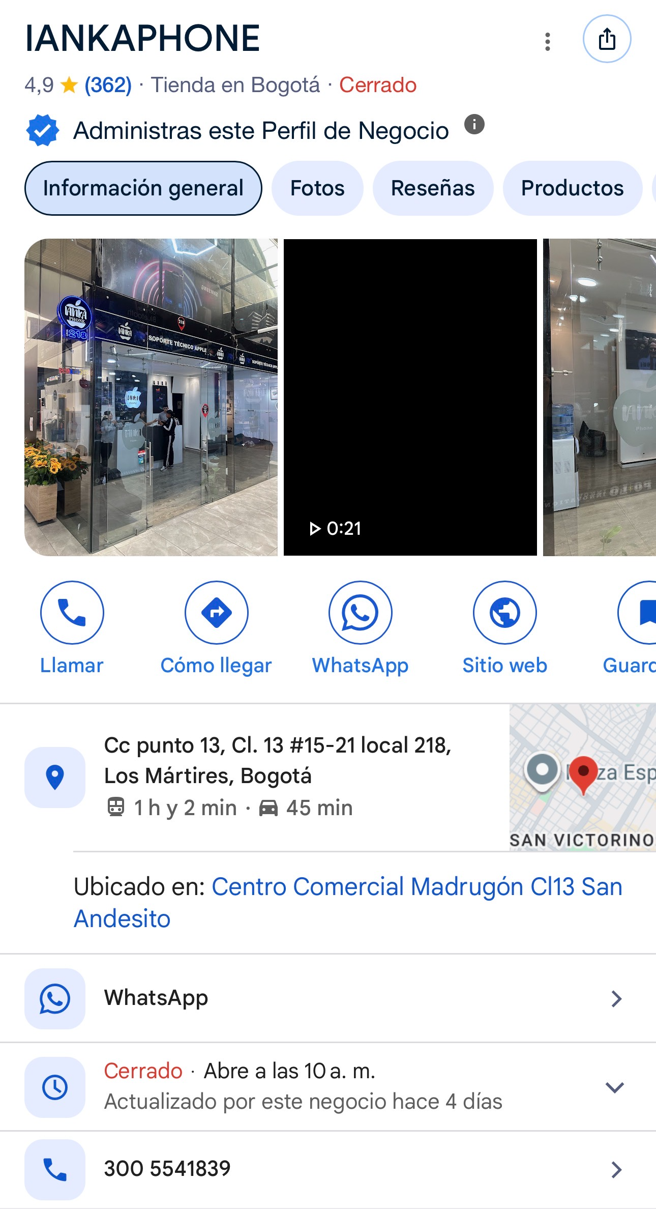 TIENDA FISICA<br>
<br>