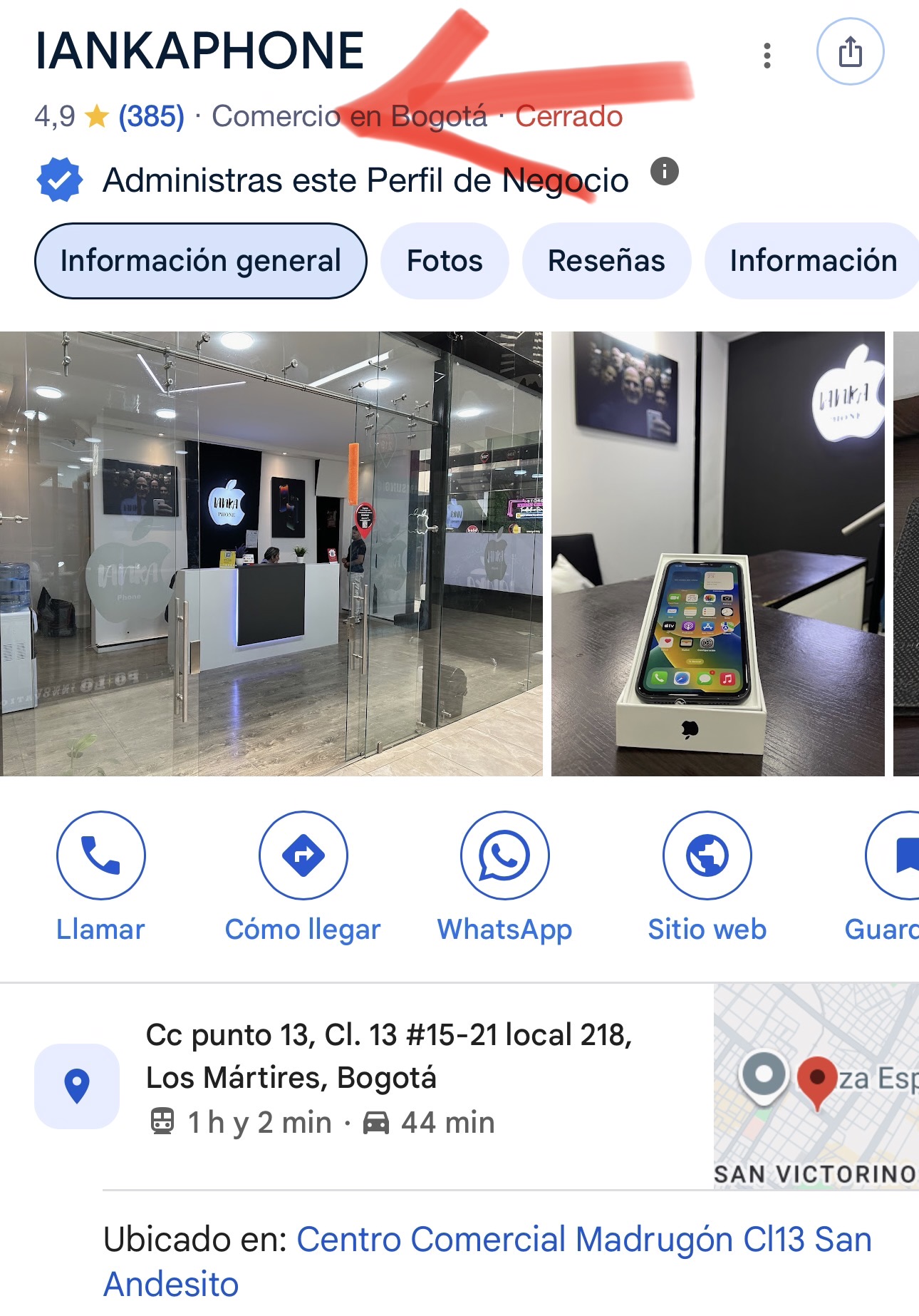 TIENDA FISICA<br>
<br>