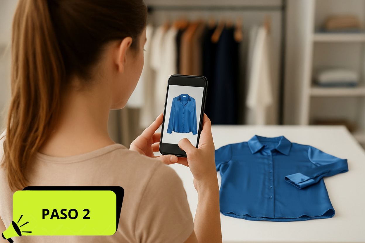 3 pasos para generar imágenes de cualquier tipo de producto.<br>
