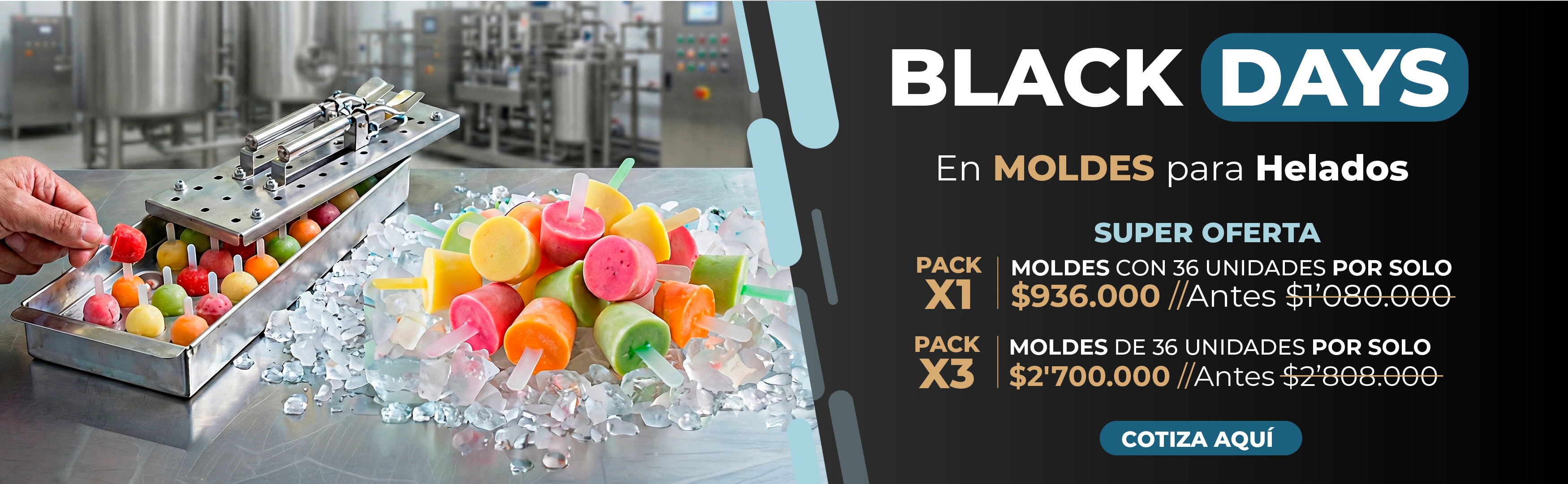 Moldes para paletas | Industrias Orfel