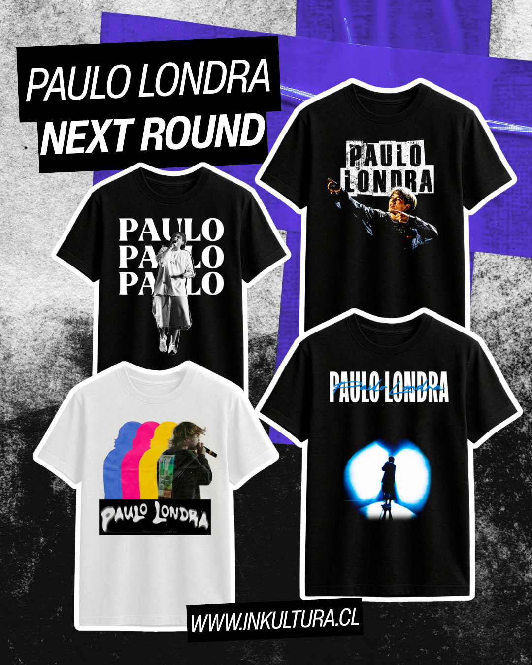 Paulo Londra en Chile 2026: consigue tu polera exclusiva para el Next Round Tour
