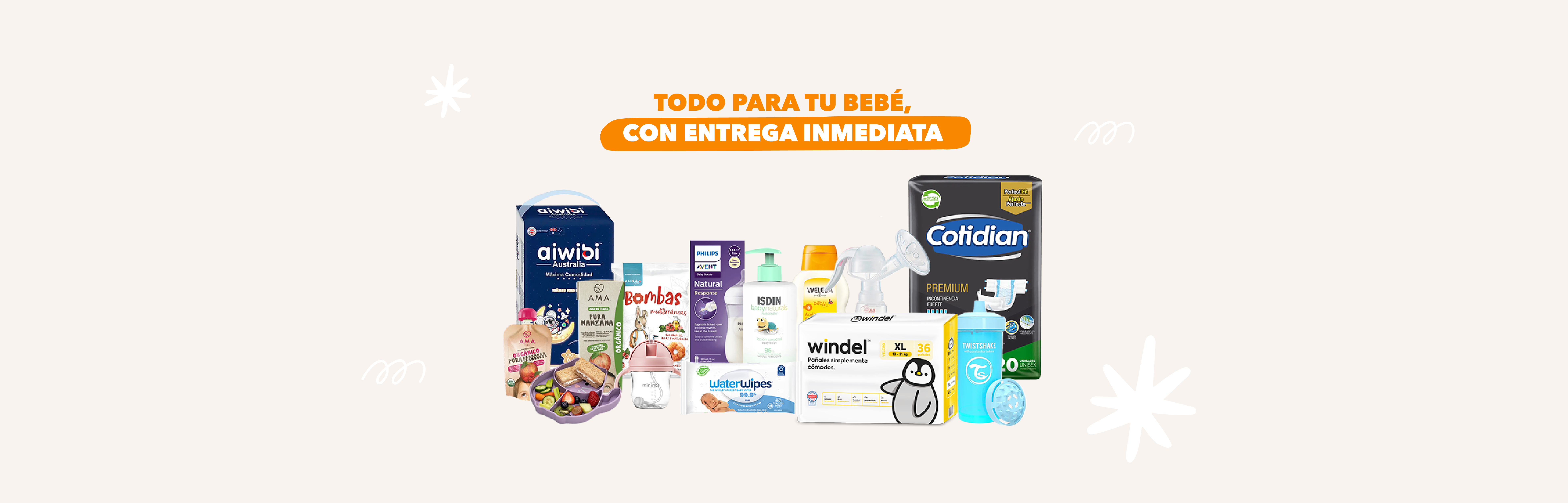 Productos todo para tu bebé y mamá pañales mamaderas