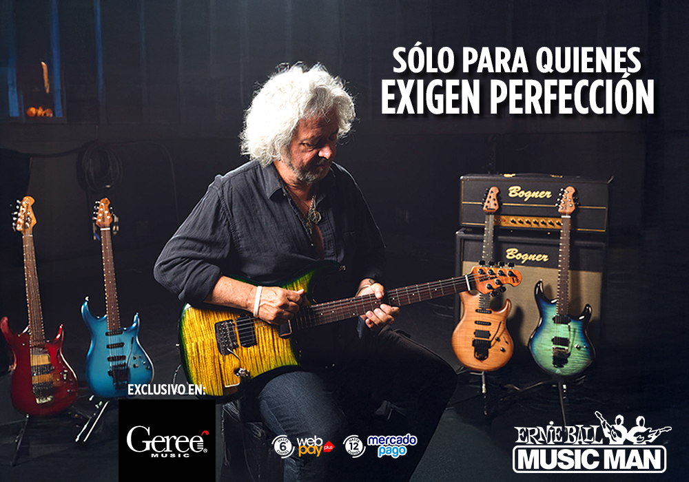 Ernie Ball Music Man: Los iconos absolutos del escenario nuevamente en Chile sólo en Geree Music