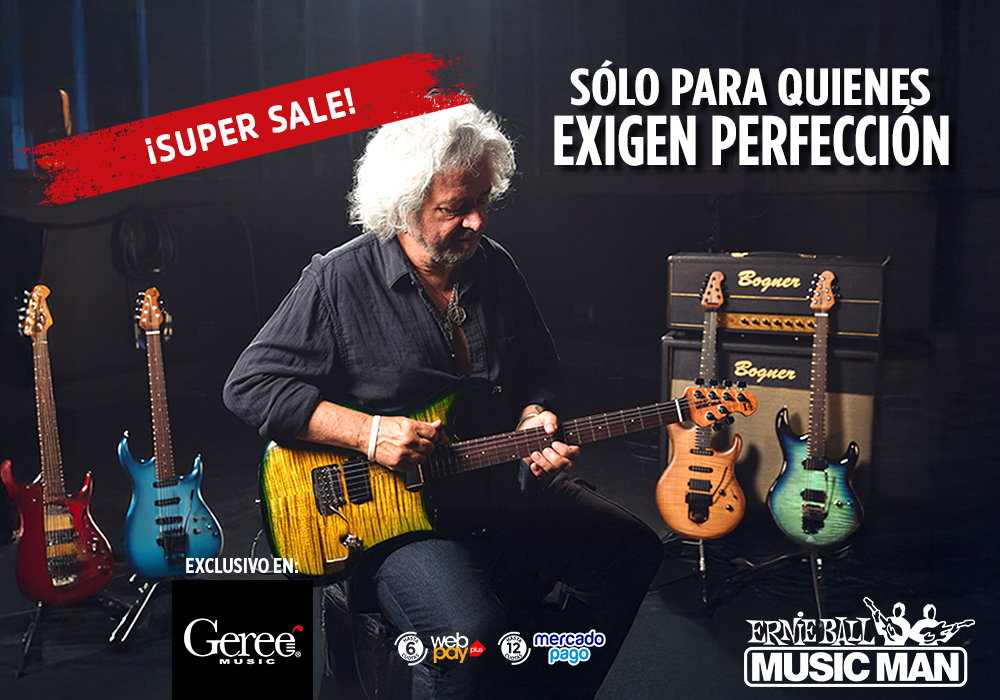 ¡Super Sale Ernie Ball Music Man!: Los iconos absolutos del escenario nuevamente en Chile sólo en Geree Music con descuentos imperdibles sólo hasta el 31 de agosto!