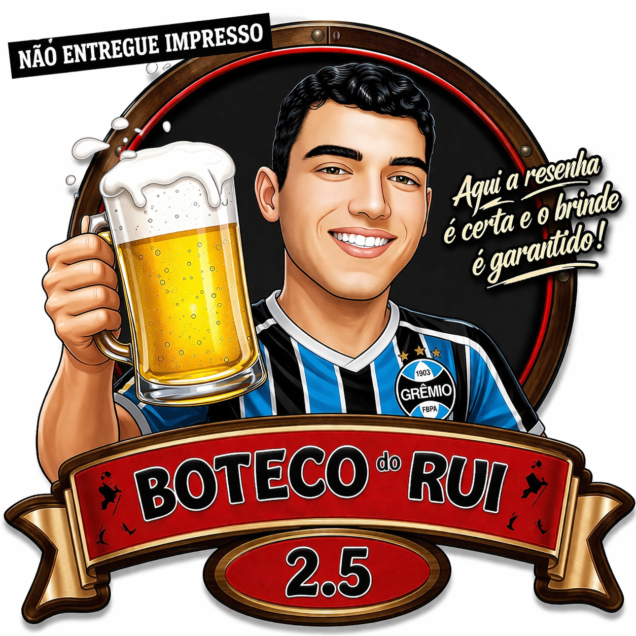 Caricaturas  Aniversário Homem