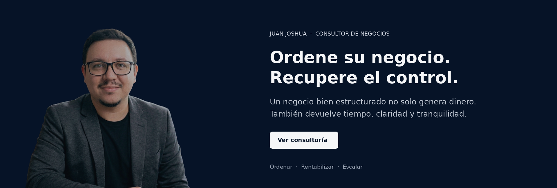 Juan Joshua | Consultor de Negocios y Marketing Digital
