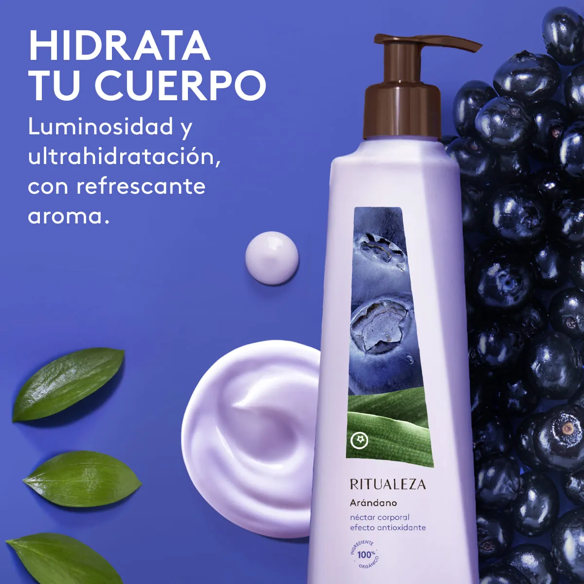 <p><strong>✨ Crema Corporal Ritualeza Arándano – Hidratación y Luminosidad Instantánea ✨</strong></p>
<br>
<br>