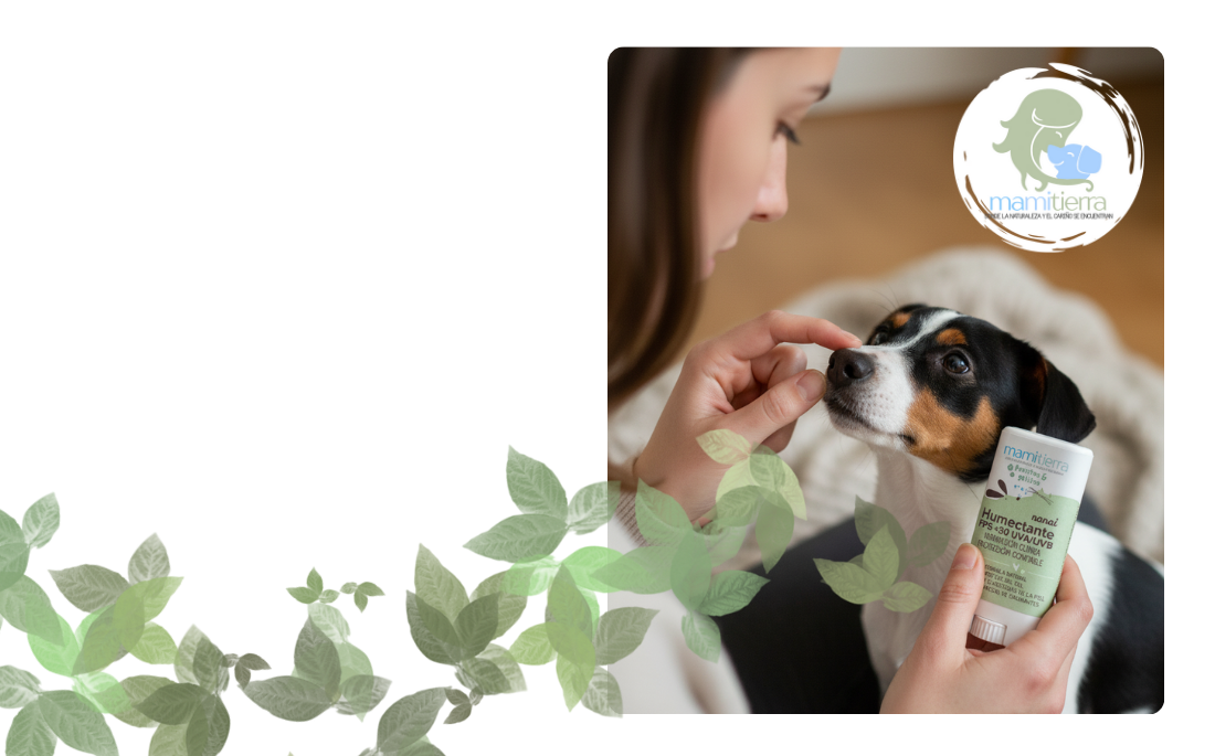 Bienvenida,<br>mamitierra:<br><br>natural,<br>chilena,<br>para perros<br>y gatos felices<br>