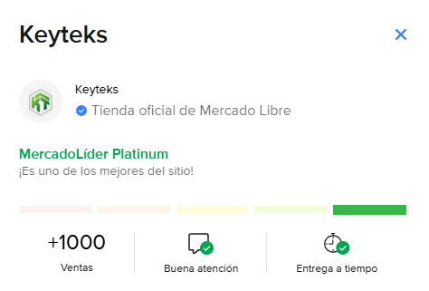Somos MercadoLideres platinum en mercadolibre