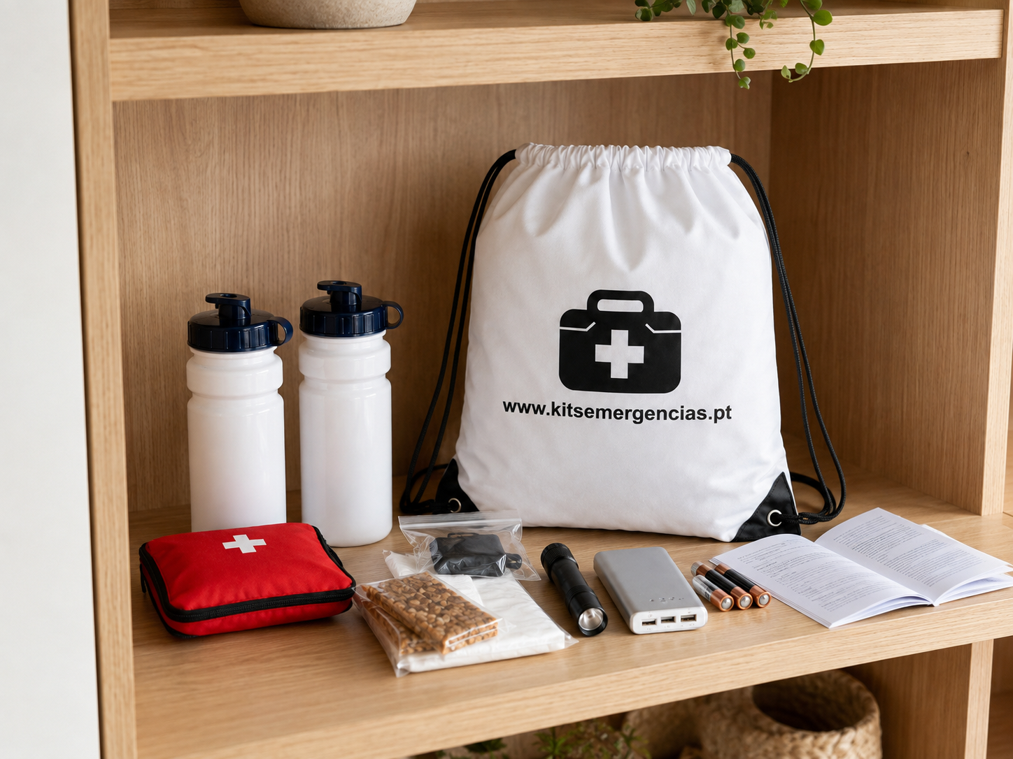 kit emergencia em armario